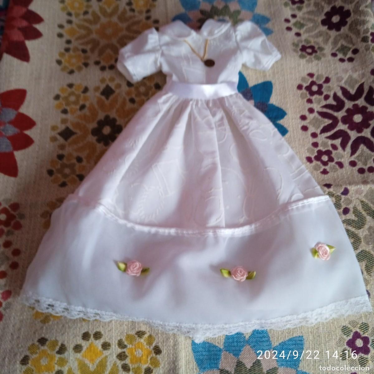 Mu&ntilde;ecas Nancy y Lucas: VESTIDO COMUNION NANCY CON VELO ORIGINAL - Foto 6