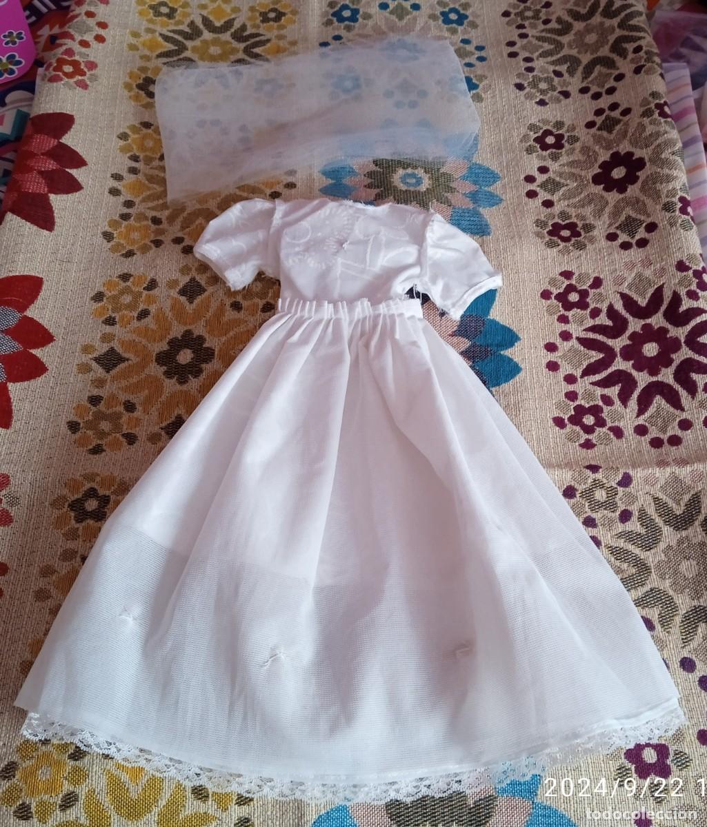 Mu&ntilde;ecas Nancy y Lucas: VESTIDO COMUNION NANCY CON VELO ORIGINAL - Foto 9
