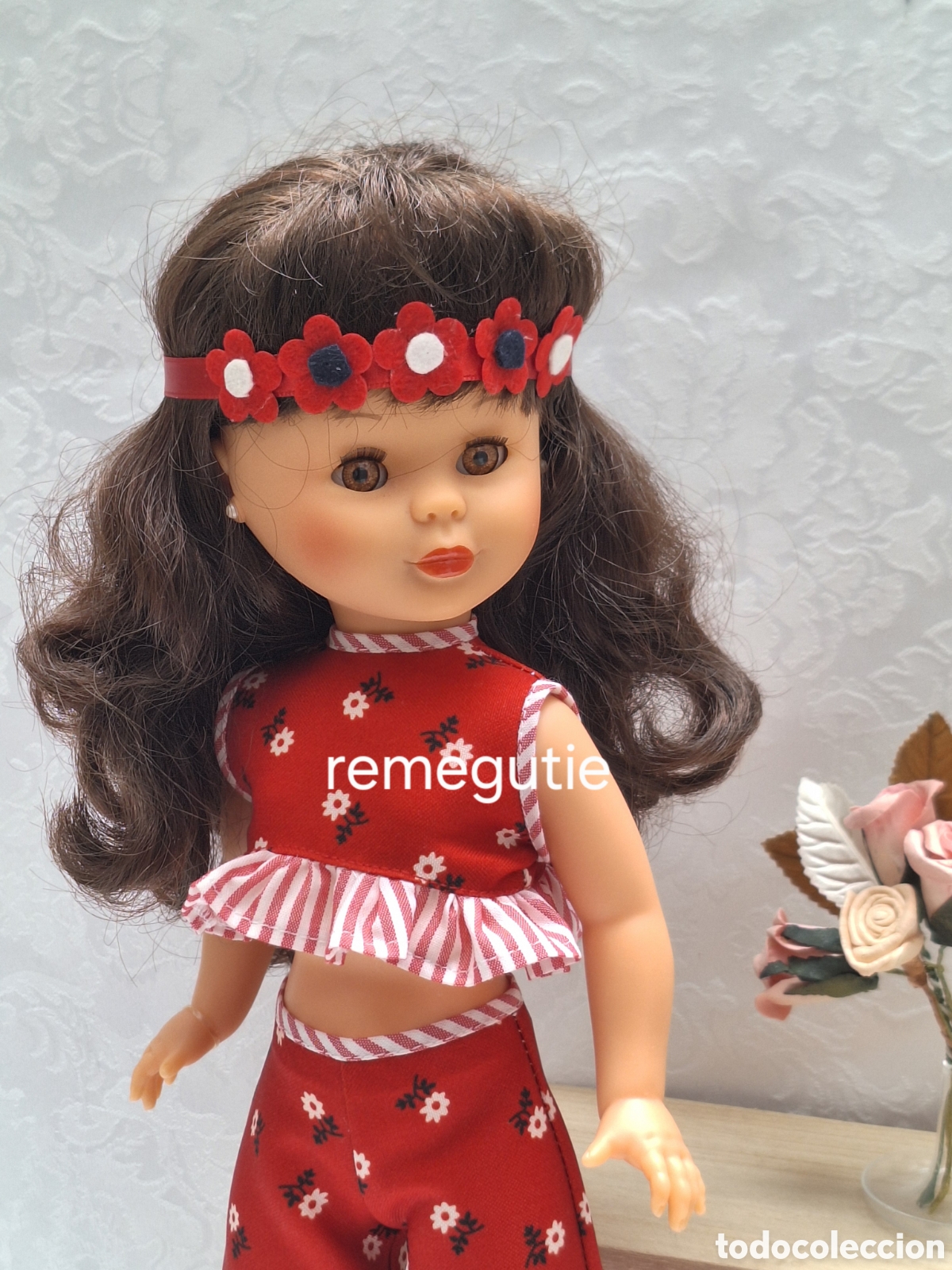 Mu&ntilde;ecas Nancy y Lucas: Conjunto En el Jard&iacute;n confeccionado - Foto 4