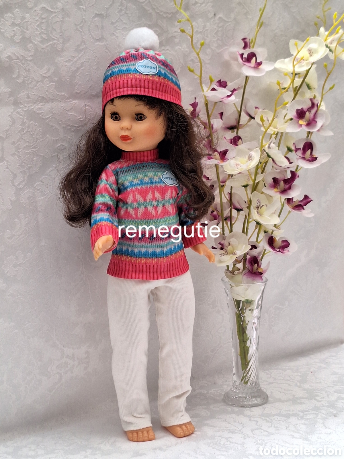 Mu&ntilde;ecas Nancy y Lucas: Conjunto cotton confeccionado - Foto 2