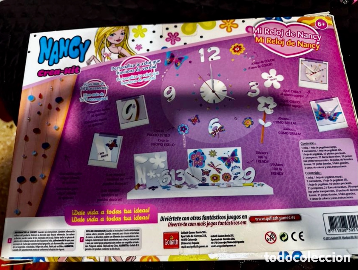 Mu&ntilde;ecas Nancy y Lucas: Kit reloj Nancy de Goliath, descatalogado. Sin usar - Foto 4