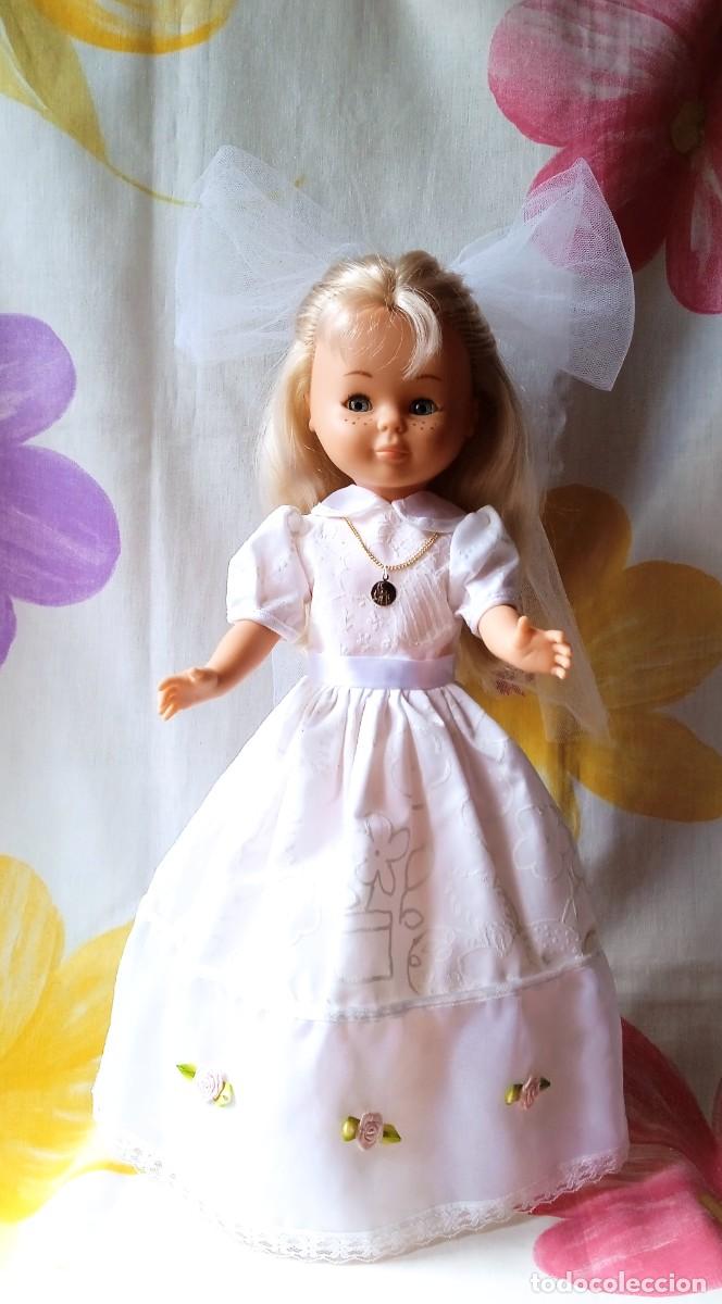 Mu&ntilde;ecas Nancy y Lucas: Vestido Comunion Nancy con Velo - Foto 1