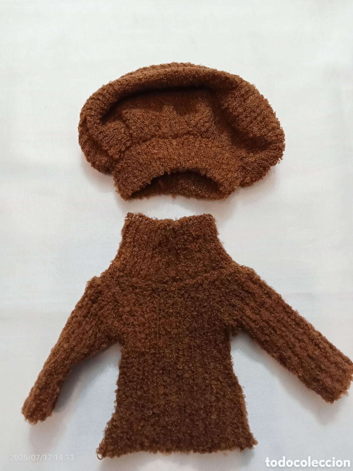 Mu&ntilde;ecas Nancy y Lucas: JERSEY Y GORRO MARR&Oacute;N PARA LA NANCY - Foto 2