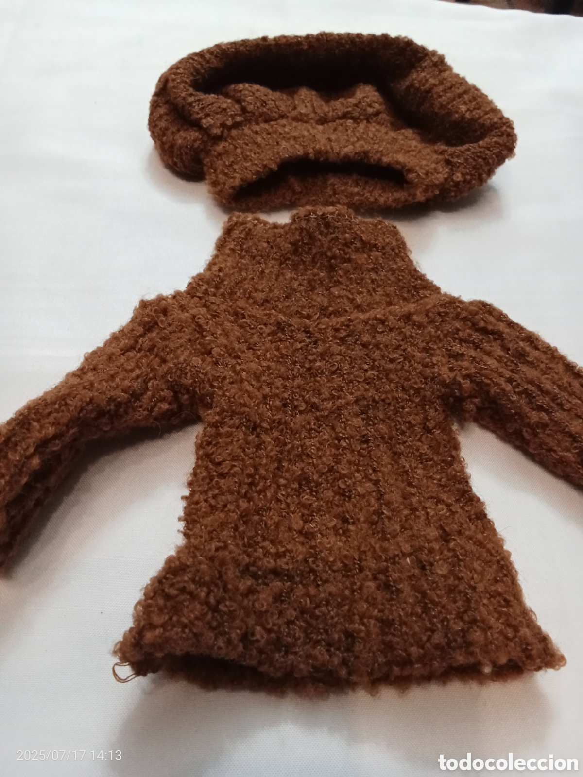 Mu&ntilde;ecas Nancy y Lucas: JERSEY Y GORRO MARR&Oacute;N PARA LA NANCY - Foto 3