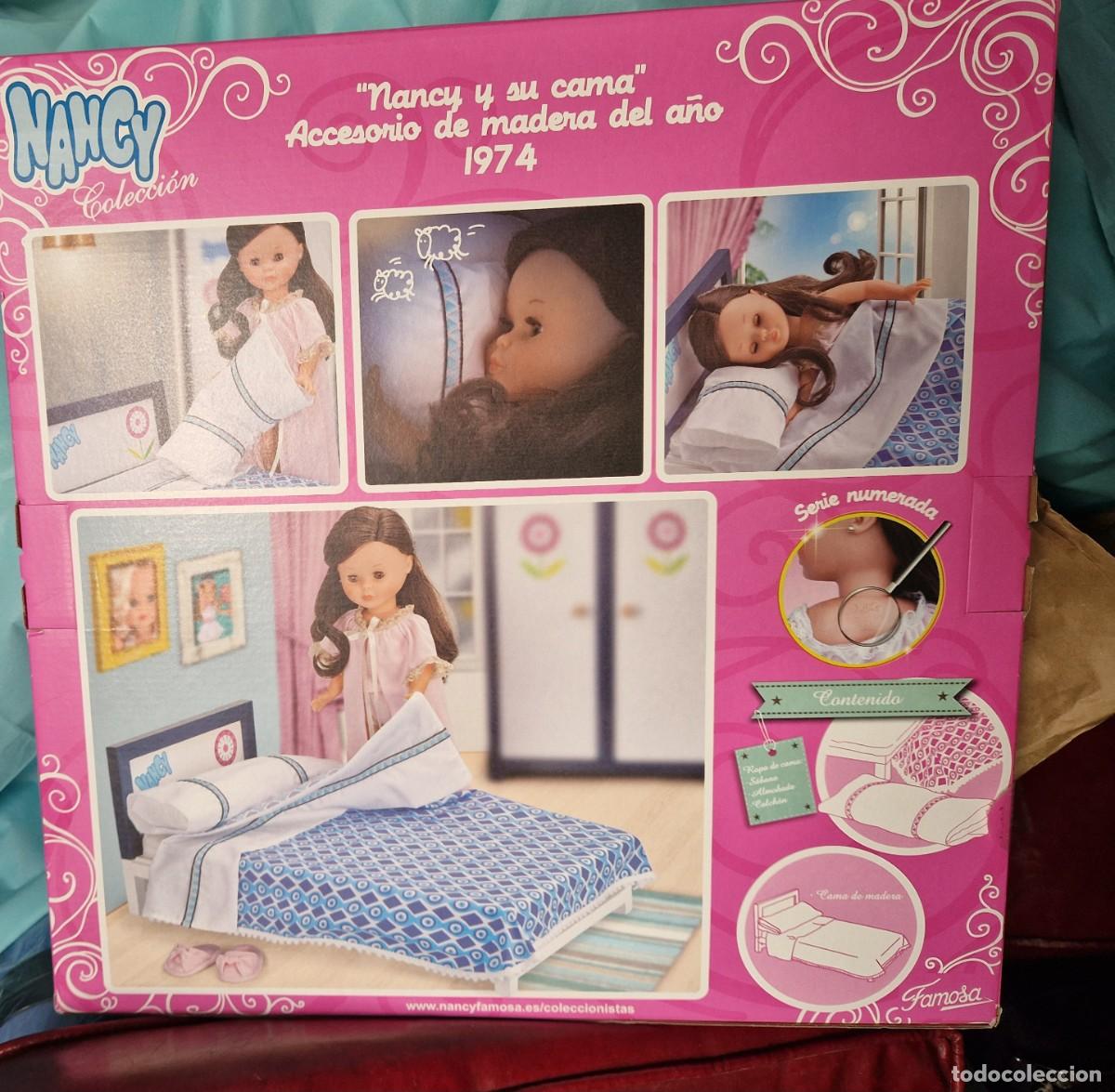 Mu&ntilde;ecas Nancy y Lucas: Nancy y su Cama con Accesorio de Madera 1974 - Foto 5