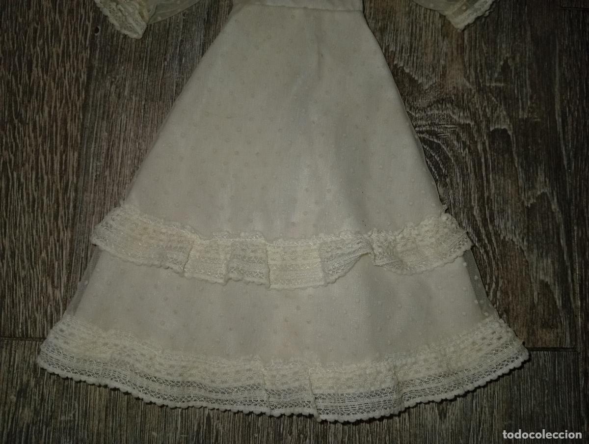 Mu&ntilde;ecas Nancy y Lucas: Vestido de mu&ntilde;eca Nancy nostalgia blanco - Foto 3