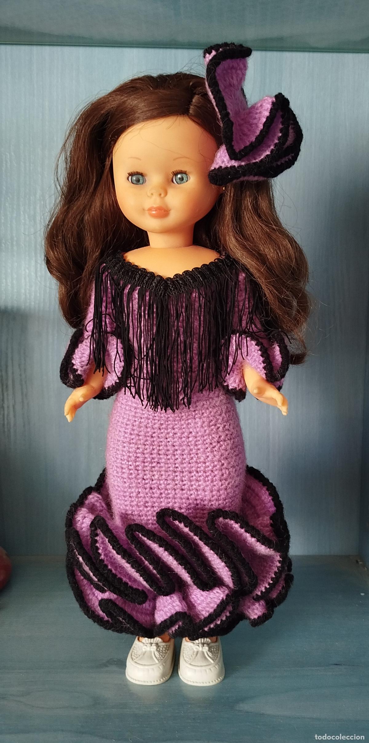 Nancy and Lucas Dolls: MUÑECA NANCY REEDICION 2018 VESTIDO FLAMENCA SEVILLANA GITANA DE PUNTO ARTESANAL