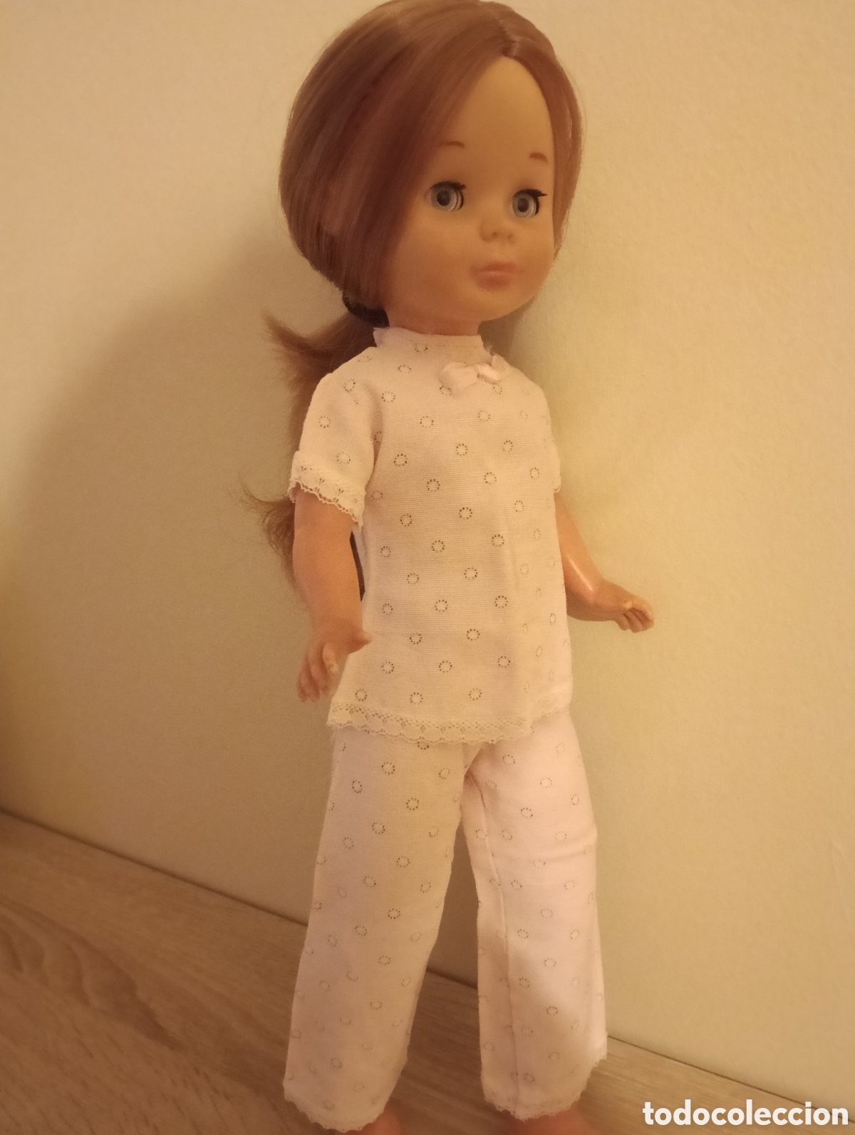 Mu&ntilde;ecas Nancy y Lucas: Conjunto pijama Nancy a&ntilde;os 70 - Foto 1