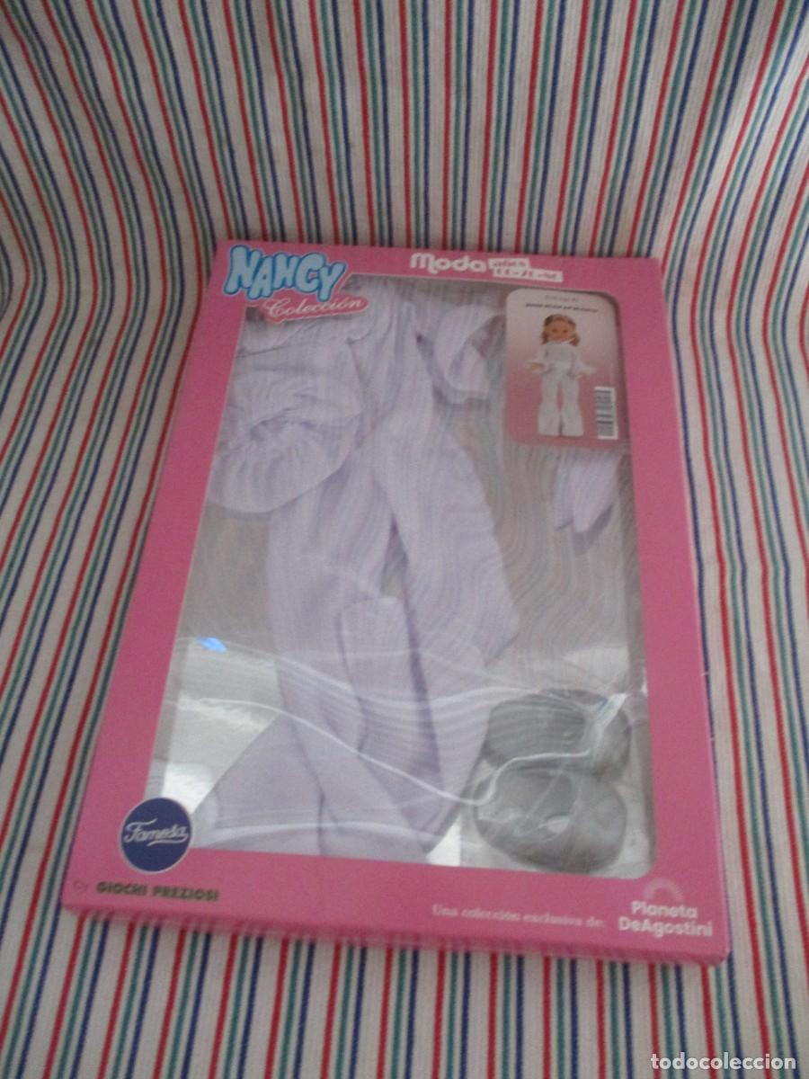 Mu&ntilde;ecas Nancy y Lucas: NANCY COLECCION CONJUNTO MONO GLAM EN BLANCO, NUM 41 - Foto 3