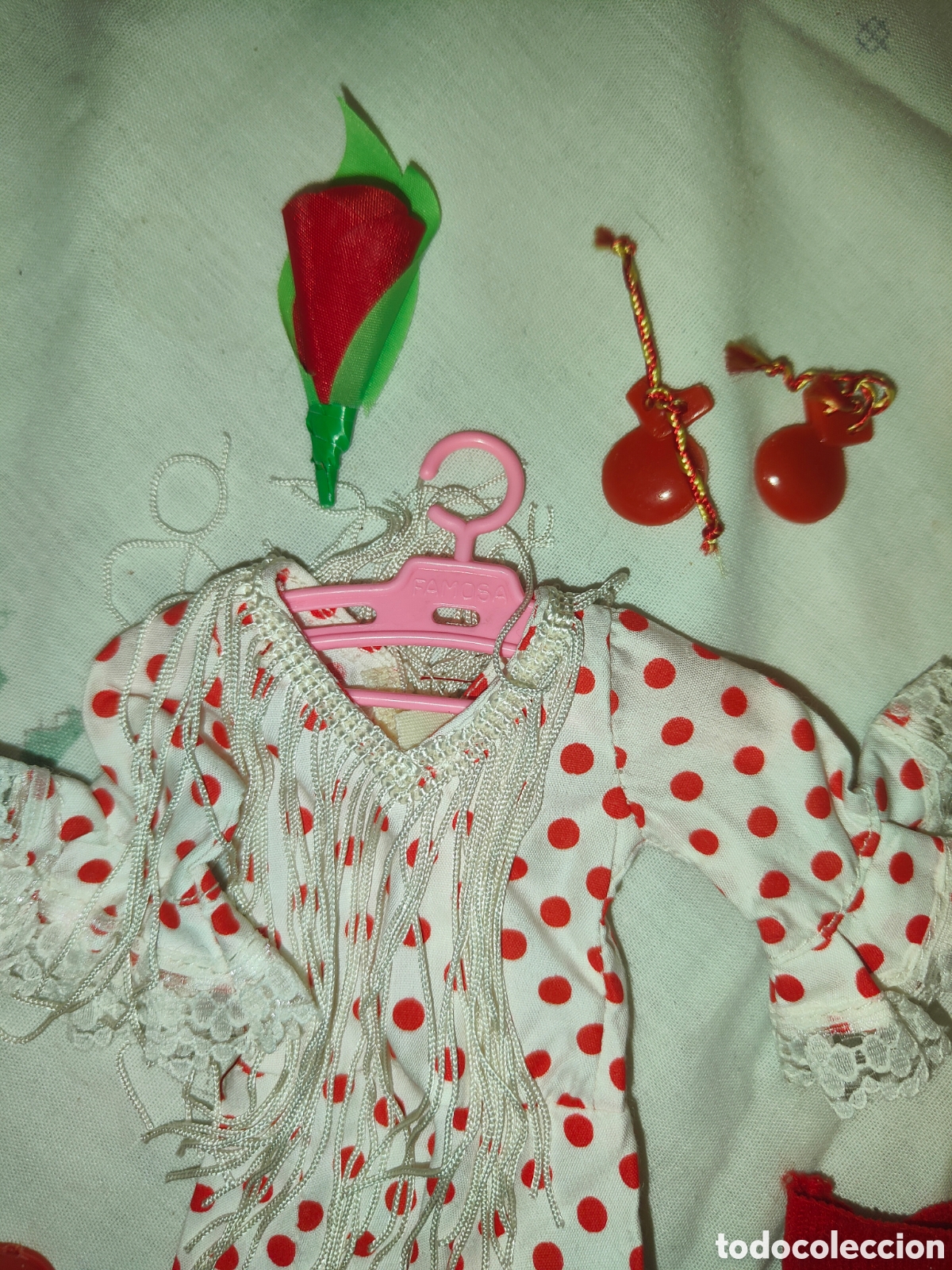 Mu&ntilde;ecas Nancy y Lucas: VESTIDO FLAMENCA LESLY COMPLETO - Foto 2
