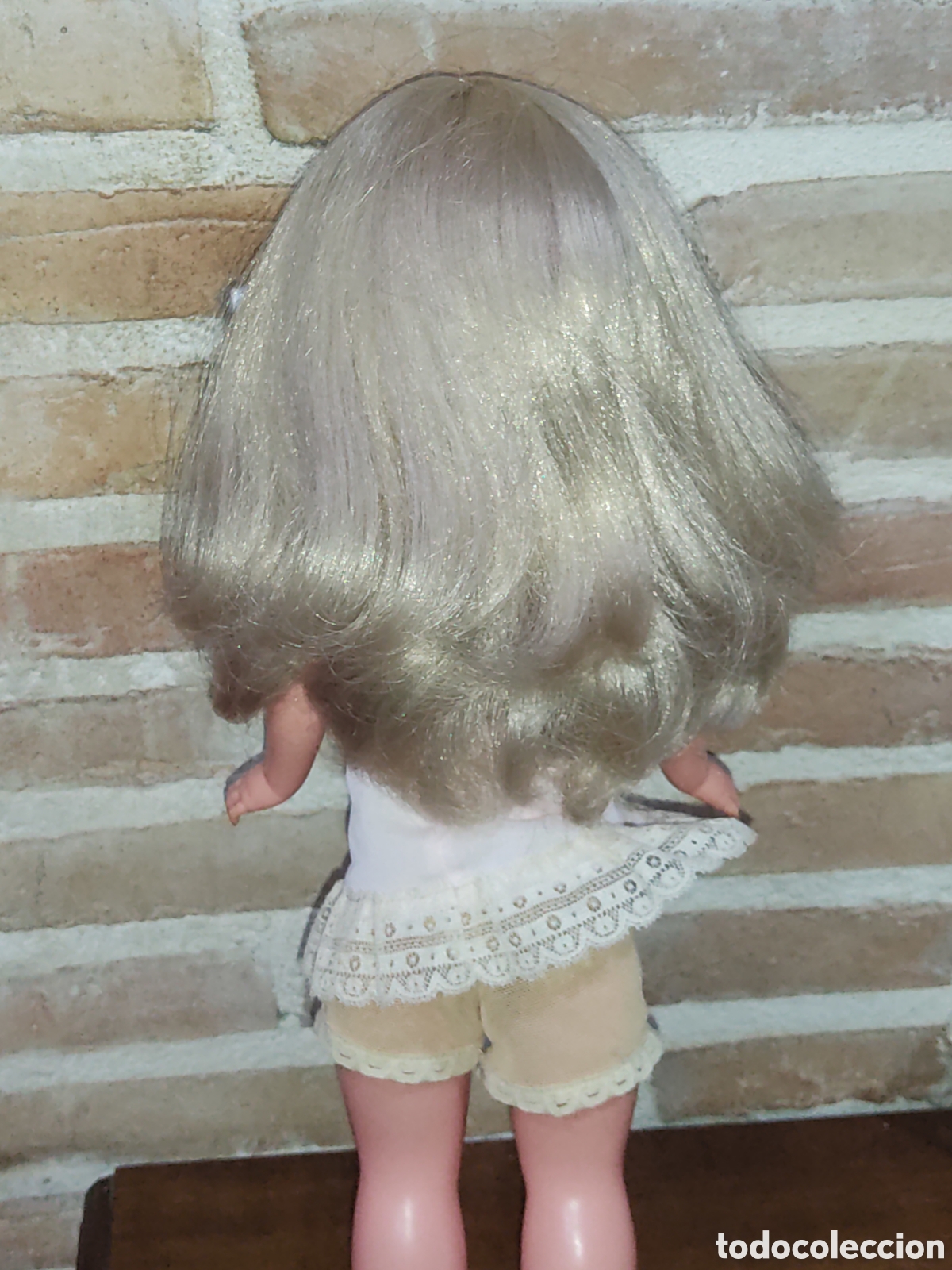 Mu&ntilde;ecas Nancy y Lucas: Mu&ntilde;eca Nancy rubia pelo largo,conjunto intimate 4 piezas. - Foto 12