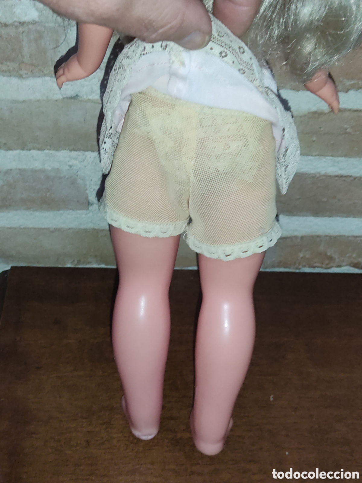 Mu&ntilde;ecas Nancy y Lucas: Mu&ntilde;eca Nancy rubia pelo largo,conjunto intimate 4 piezas. - Foto 15