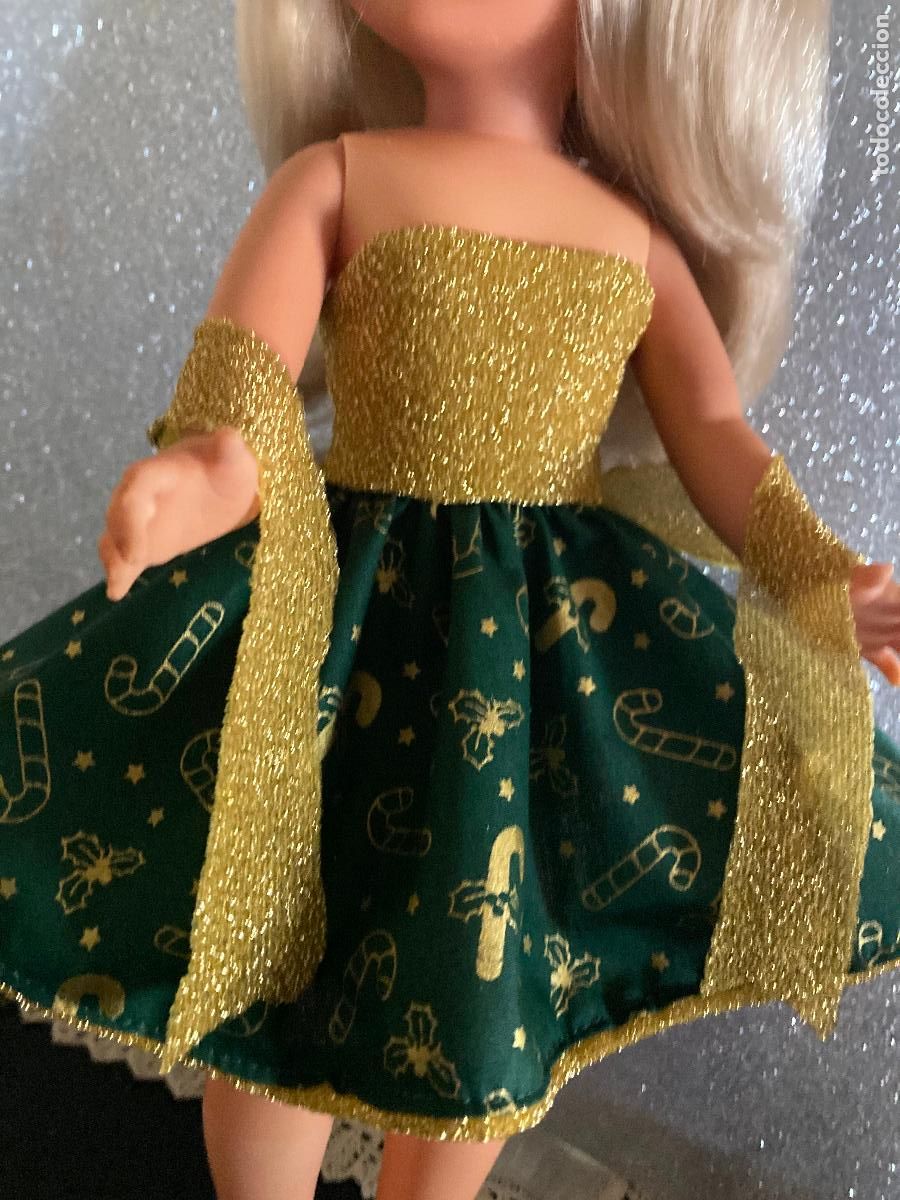 Mu&ntilde;ecas Nancy y Lucas: Vestido navide&ntilde;o para mu&ntilde;eca Nancy - Foto 2