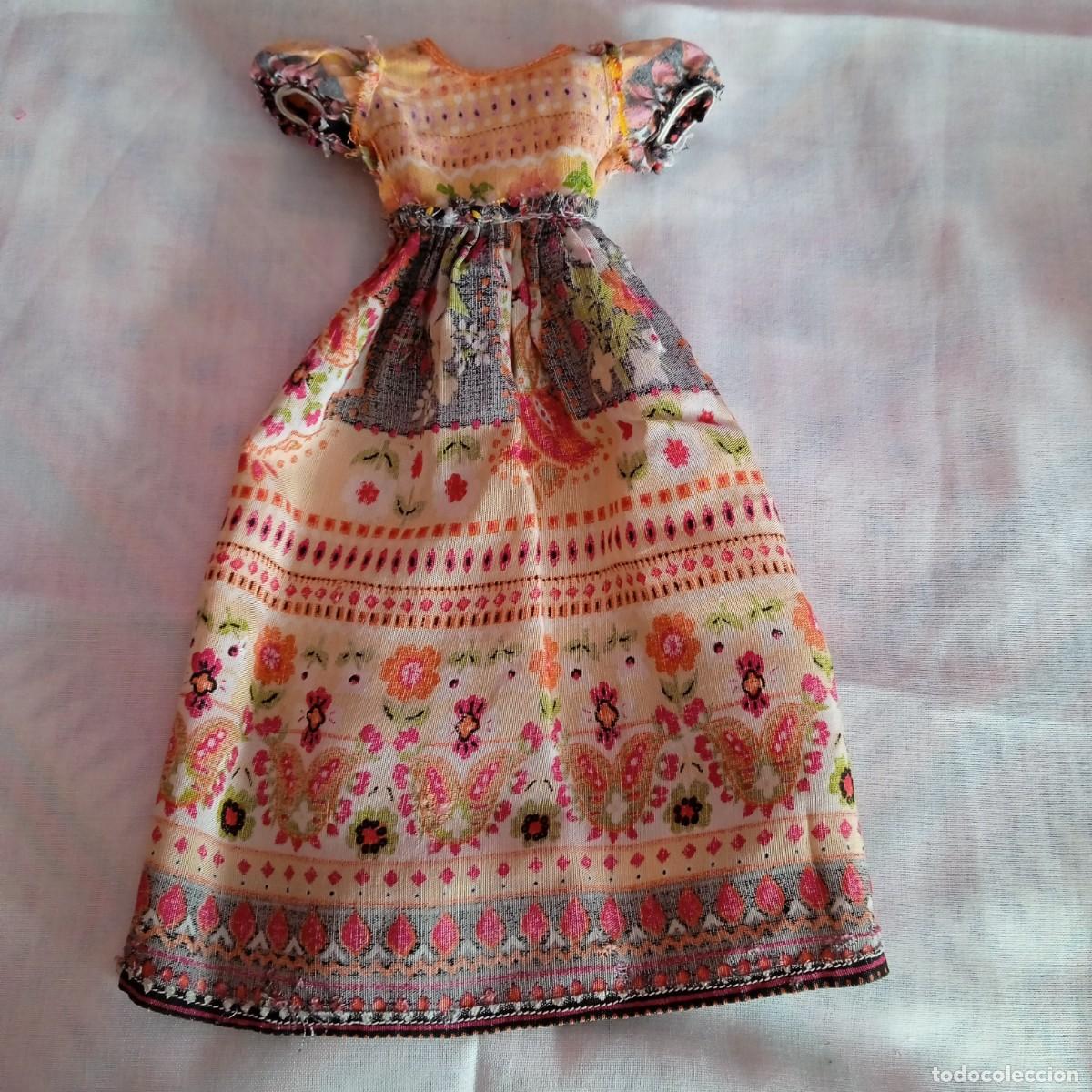 Mu&ntilde;ecas Nancy y Lucas: VESTIDO FLORES DE LARGO NANCY-A&Ntilde;OS 70 - Foto 6