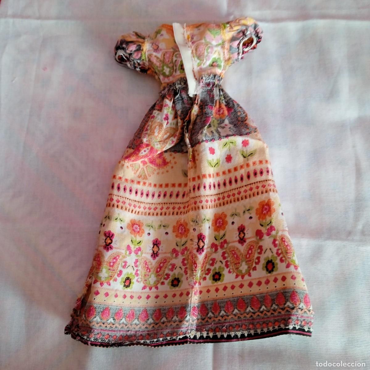 Mu&ntilde;ecas Nancy y Lucas: VESTIDO FLORES DE LARGO NANCY-A&Ntilde;OS 70 - Foto 8