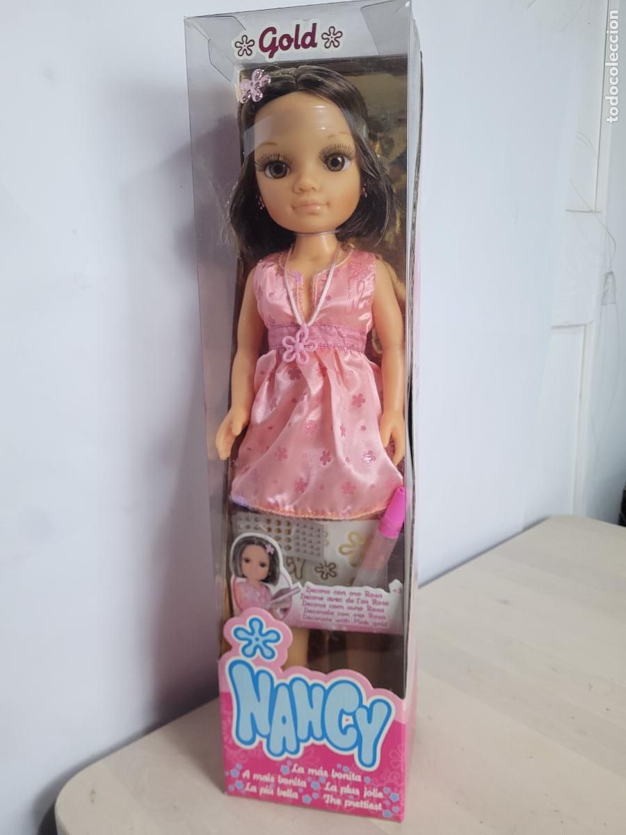 Mu&ntilde;ecas Nancy y Lucas: nancy gold morena moderna nueva en caja - Foto 1
