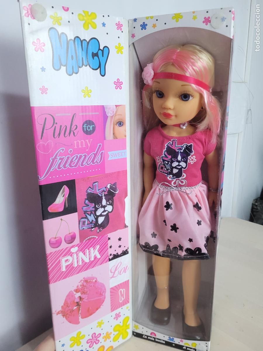 Mu&ntilde;ecas Nancy y Lucas: nancy think pink en caja - Foto 1