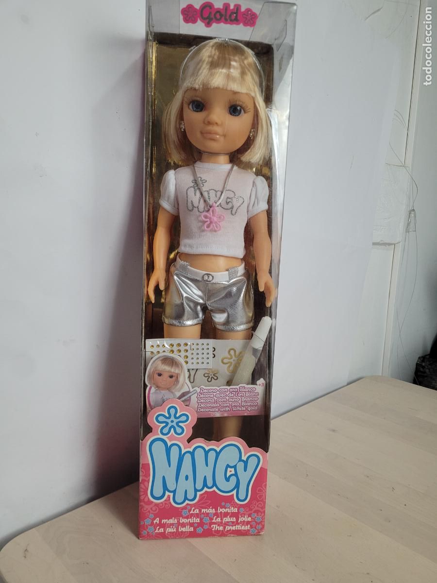 Mu&ntilde;ecas Nancy y Lucas: nancy gold moderna plata - Foto 1