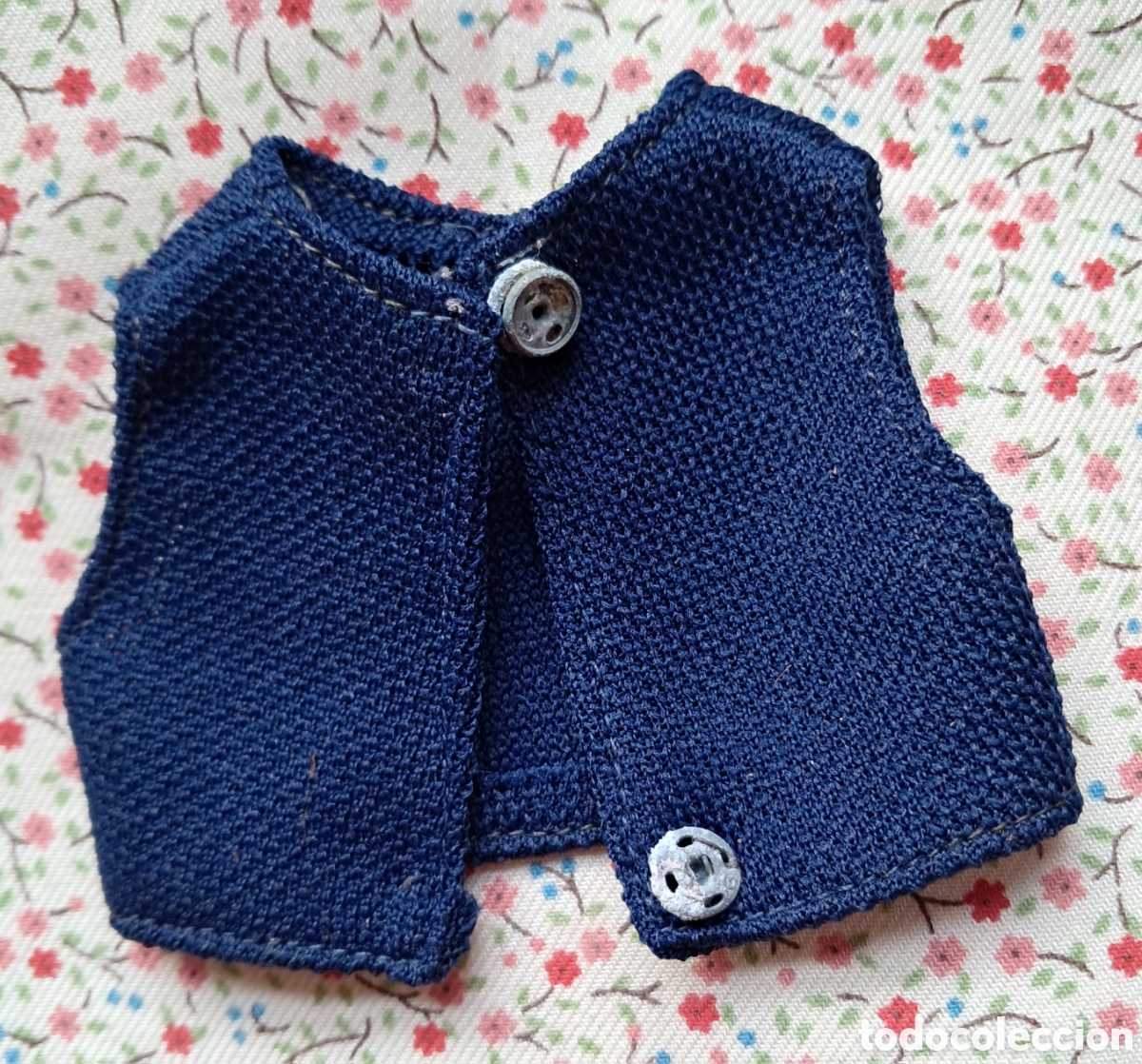 Mu&ntilde;ecas Nancy y Lucas: Nancy, chaleco azul original a&ntilde;os 80 - Foto 2