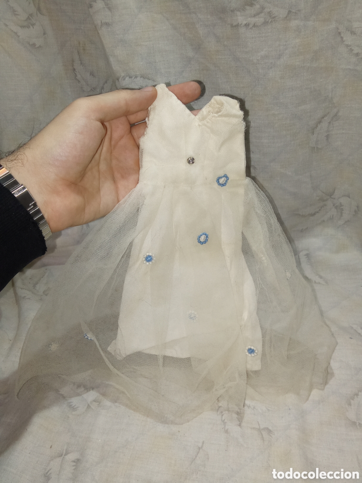 Mu&ntilde;ecas Nancy y Lucas: VESTIDO BLANCO PARA NANCY - Foto 2
