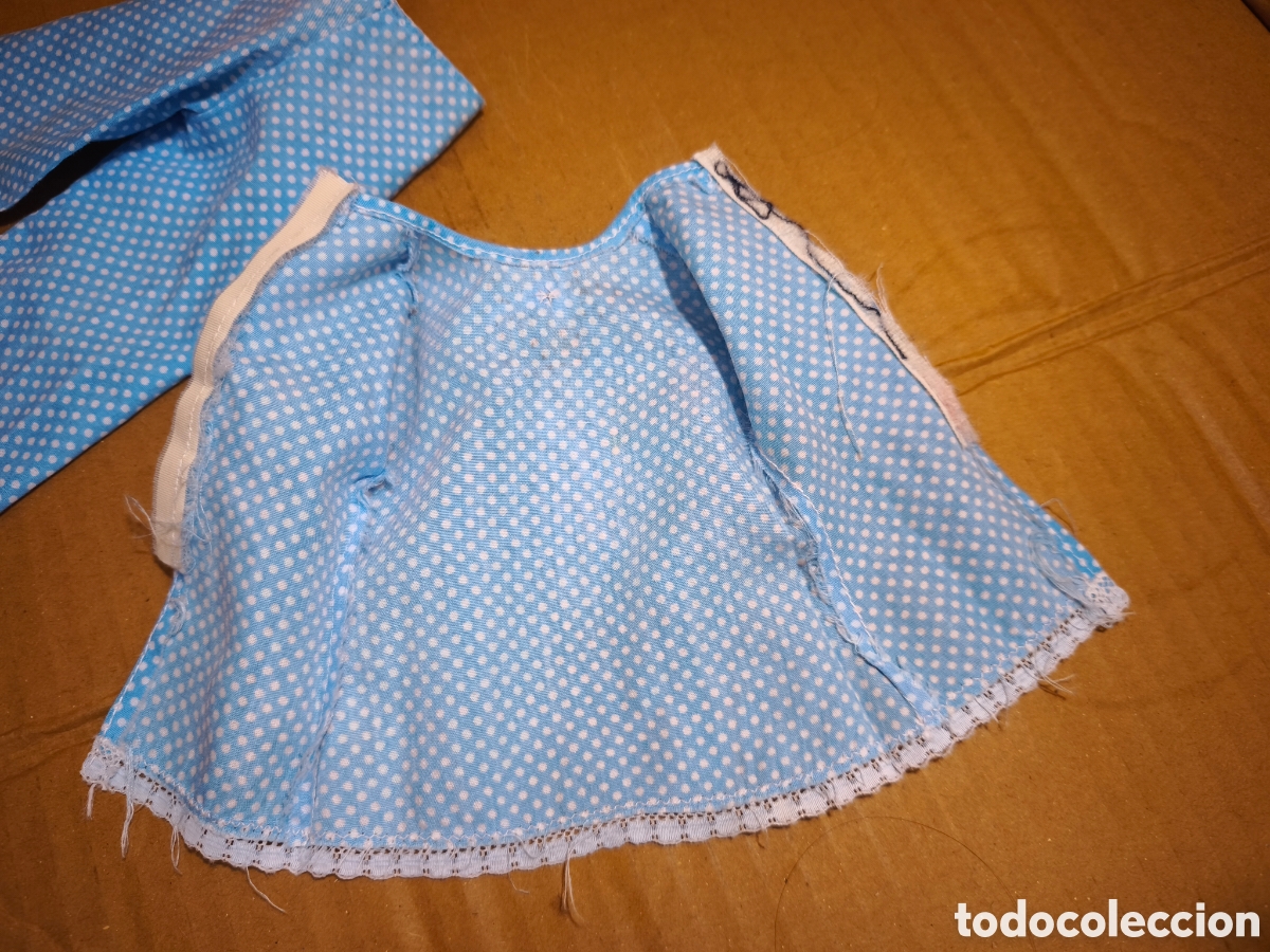 Mu&ntilde;ecas Nancy y Lucas: Pijama Azul topos Nancy - Foto 3