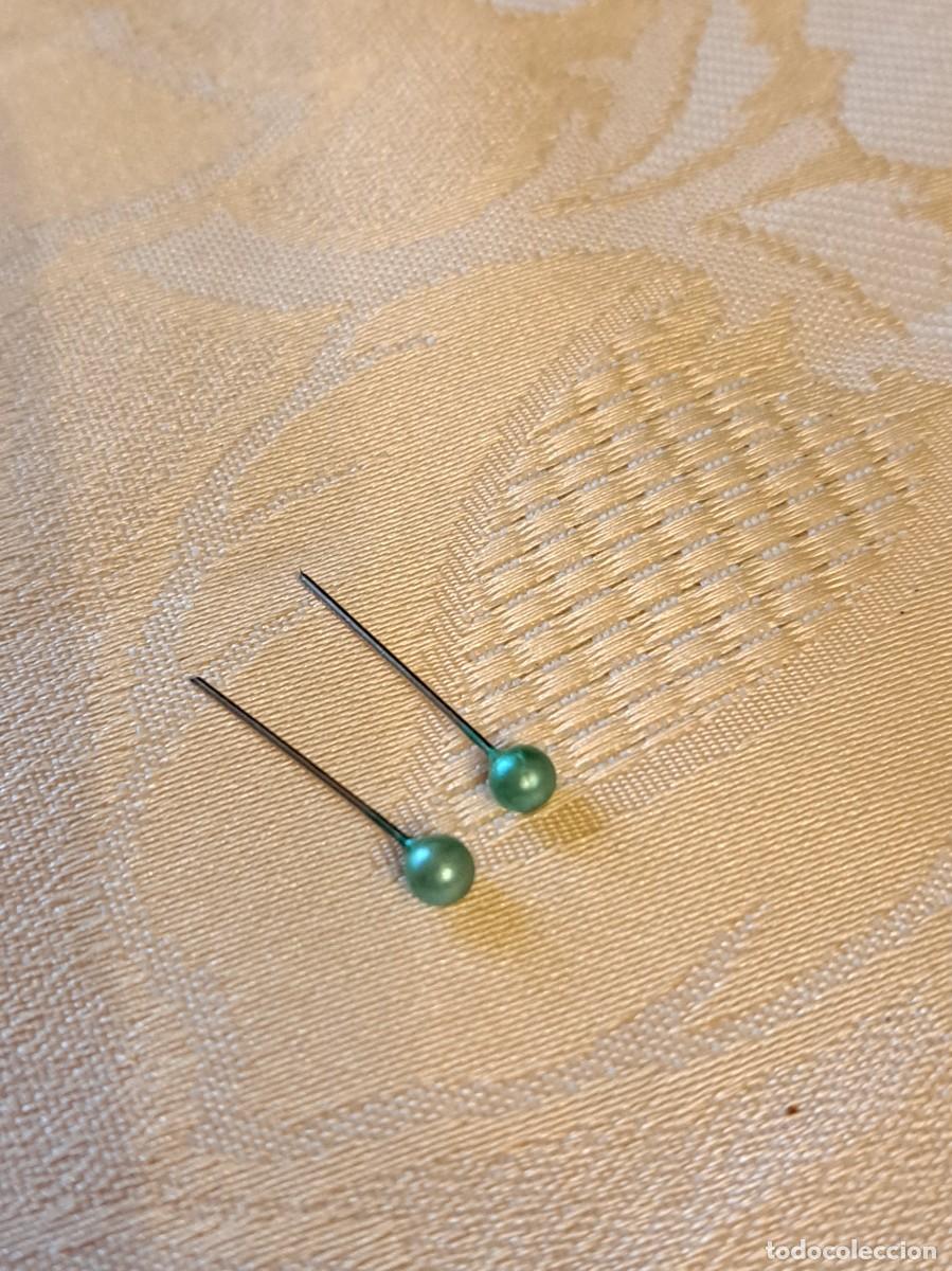Mu&ntilde;ecas Nancy y Lucas: Pendientes de perla Nancy color verde turquesa - Foto 1