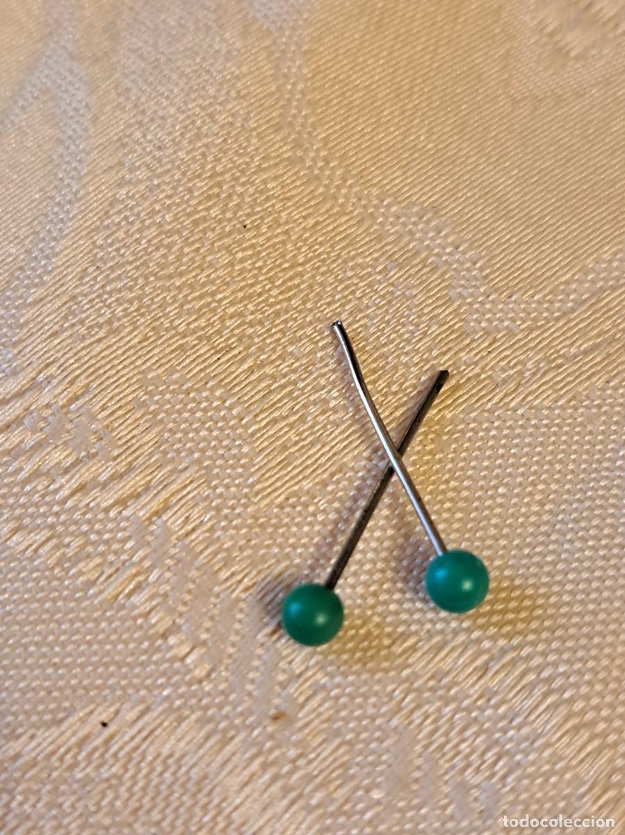 Mu&ntilde;ecas Nancy y Lucas: Pendientes de perla Nancy color verde - Foto 1