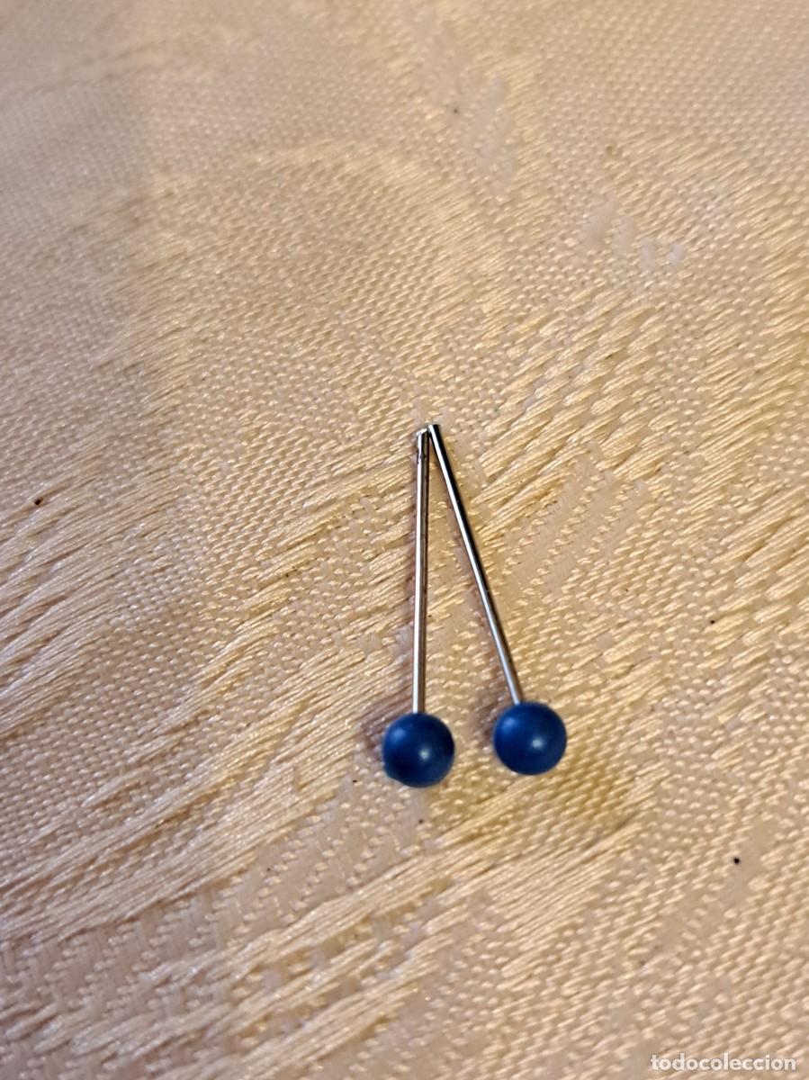 Mu&ntilde;ecas Nancy y Lucas: Pendientes de perla Nancy color azul - Foto 1
