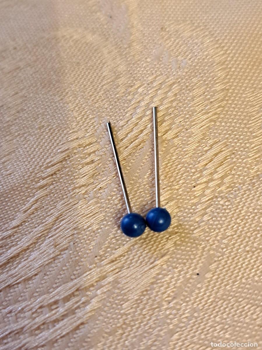 Mu&ntilde;ecas Nancy y Lucas: Pendientes de perla Nancy color azul - Foto 2
