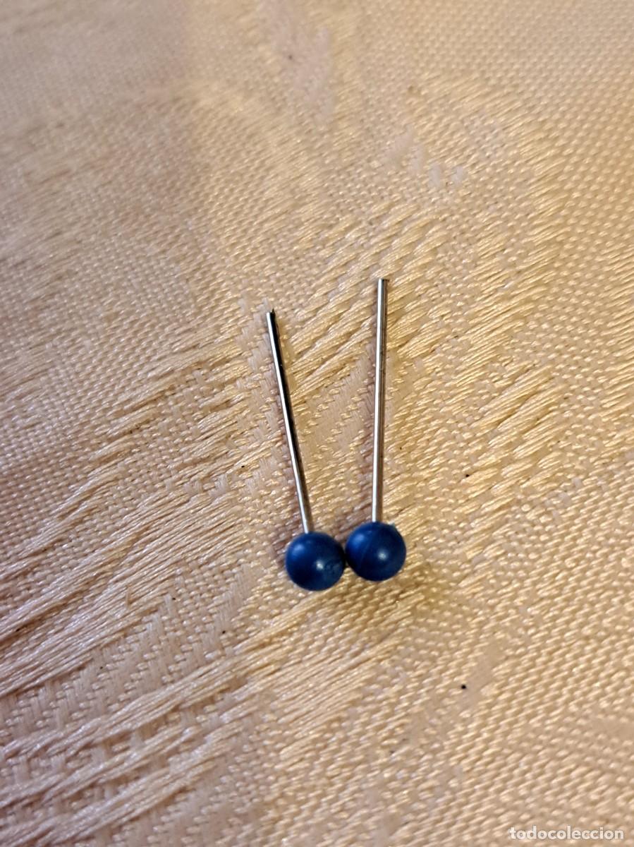Mu&ntilde;ecas Nancy y Lucas: Pendientes de perla Nancy color azul - Foto 3