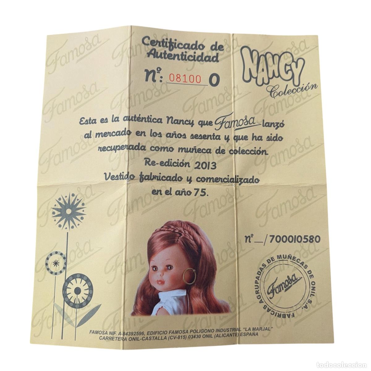 Mu&ntilde;ecas Nancy y Lucas: Conjunto reedicion Nancy Gran Gala con certificado - Foto 2