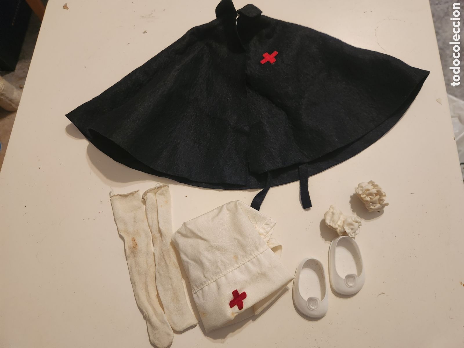 Mu&ntilde;ecas Nancy y Lucas: CONJUNTO NANCY ENFERMERA A&Ntilde;OS 70.