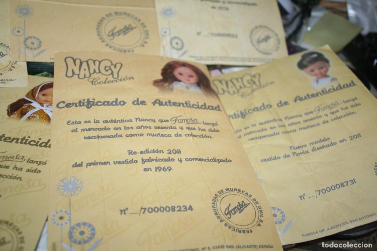 Mu&ntilde;ecas Nancy y Lucas: certificados originales mu&ntilde;eca nancy - Foto 2