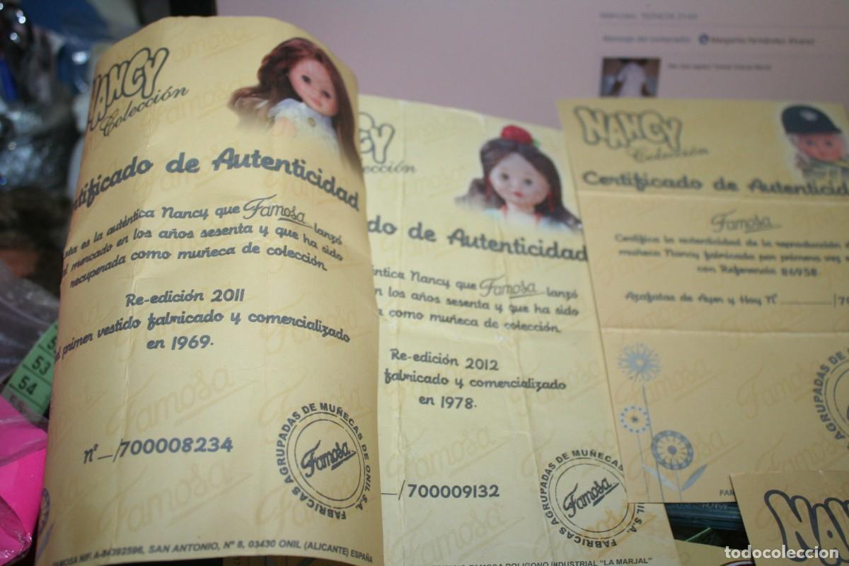 Mu&ntilde;ecas Nancy y Lucas: certificados originales mu&ntilde;eca nancy - Foto 3