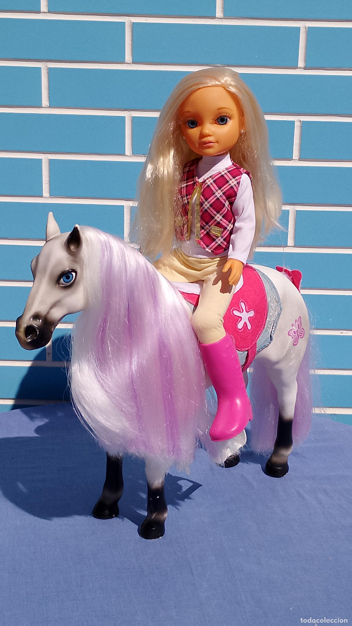 Mu&ntilde;ecas Nancy y Lucas: Antigua mu&ntilde;eca Nancy New un d&iacute;a de aventuras a caballo de Famosa, articulada, s&oacute;lo la mu&ntilde;eca