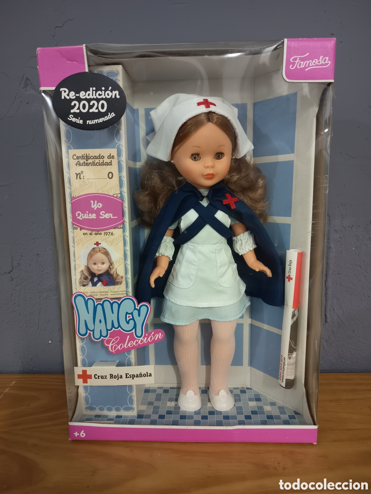 Mu&ntilde;ecas Nancy y Lucas: NANCY CRUZ ROJA ESPA&Ntilde;OLA NUNCA USADA EN SU CAJA ORIGINAL