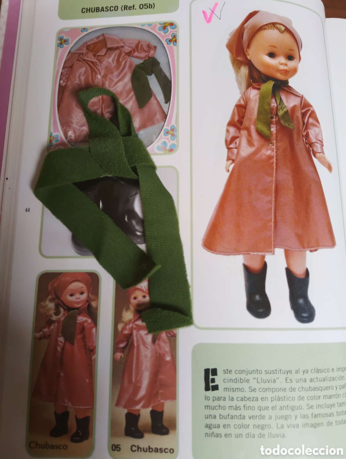 Mu&ntilde;ecas Nancy y Lucas: PA&Ntilde;UELO CONJUNTO CHUBASCO NANCY A&Ntilde;OS 70