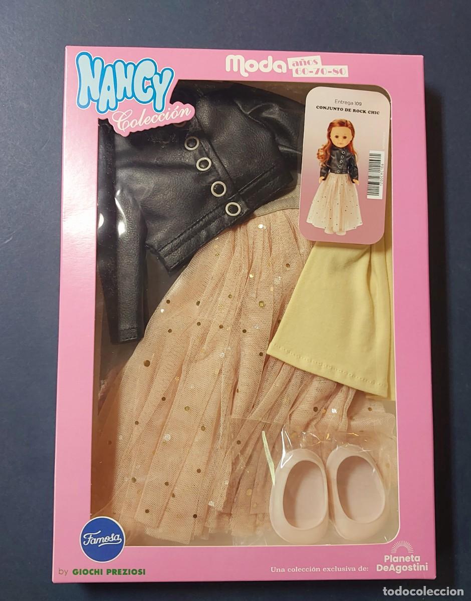 Mu&ntilde;ecas Nancy y Lucas: Conjunto Rock Chic Nancy Original en Caja con Fasc&iacute;culo N&ordm; 109 Incluido