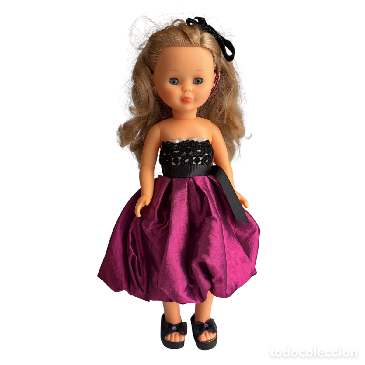 Mu&ntilde;ecas Nancy y Lucas: Mu&ntilde;eca Nancy de Famosa 2017 con vestido de Hannibal Laguna n&ordm; 1 grandes dise&ntilde;adores rubia ojos azul