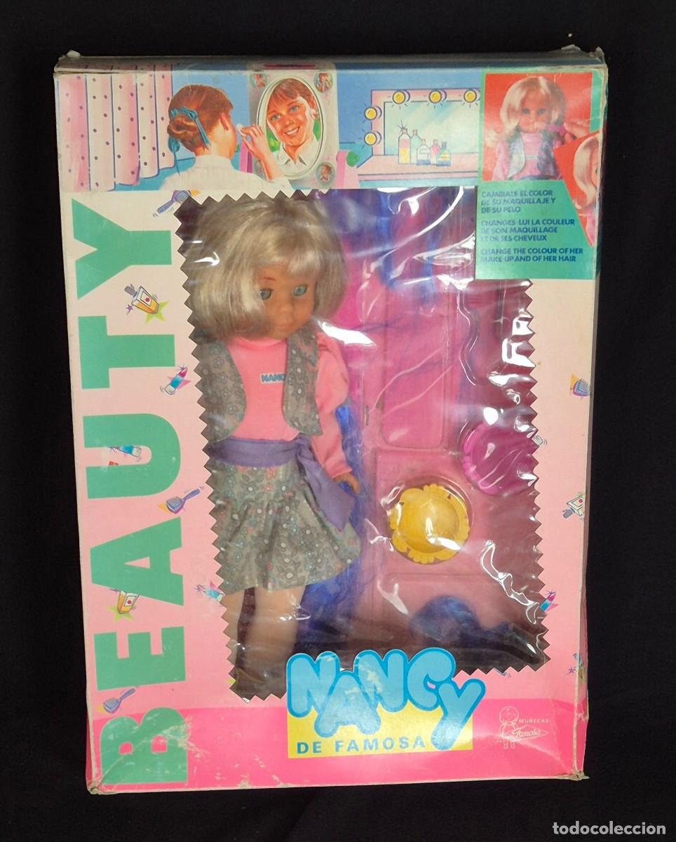 Mu&ntilde;ecas Nancy y Lucas: NANCY DE FAMOSA BEAUTY CAMBIALE EL COLOR DE SU MAQUILLAJE Y DE SU PELO, EN CAJA