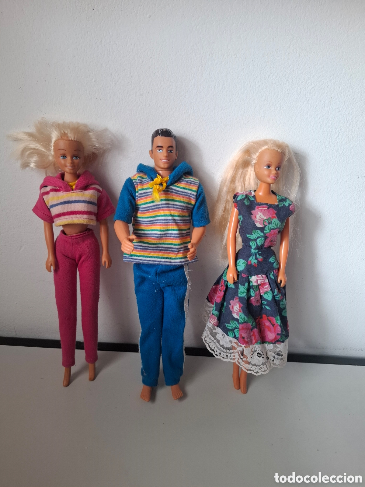 Mu&ntilde;ecas Nancy y Lucas: 2 Nancy Model y Ken, a&ntilde;os 90 Famosa