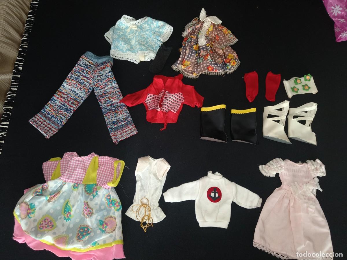 Mu&ntilde;ecas Nancy y Lucas: Ocasion coleccionistas ! Lote ropa original Nancy Famosa vintage a&ntilde;os 70 80 vestidos botas blusas ..