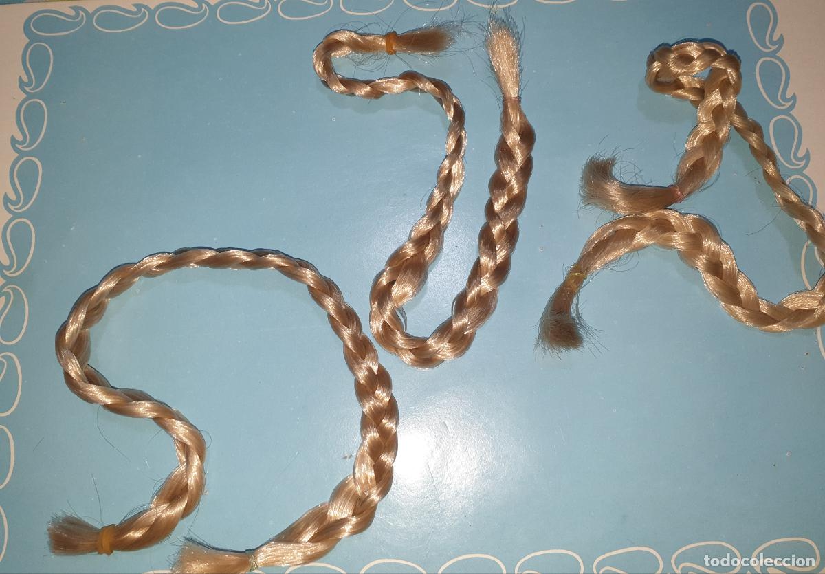 Mu&ntilde;ecas Nancy y Lucas: LOTE 3 TRENZAS DE NANCY originales a&ntilde;os 70