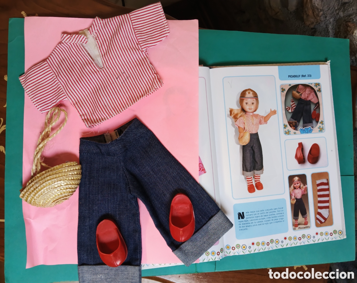 Mu&ntilde;ecas Nancy y Lucas: Conjunto picadilly Nancy a&ntilde;os 70