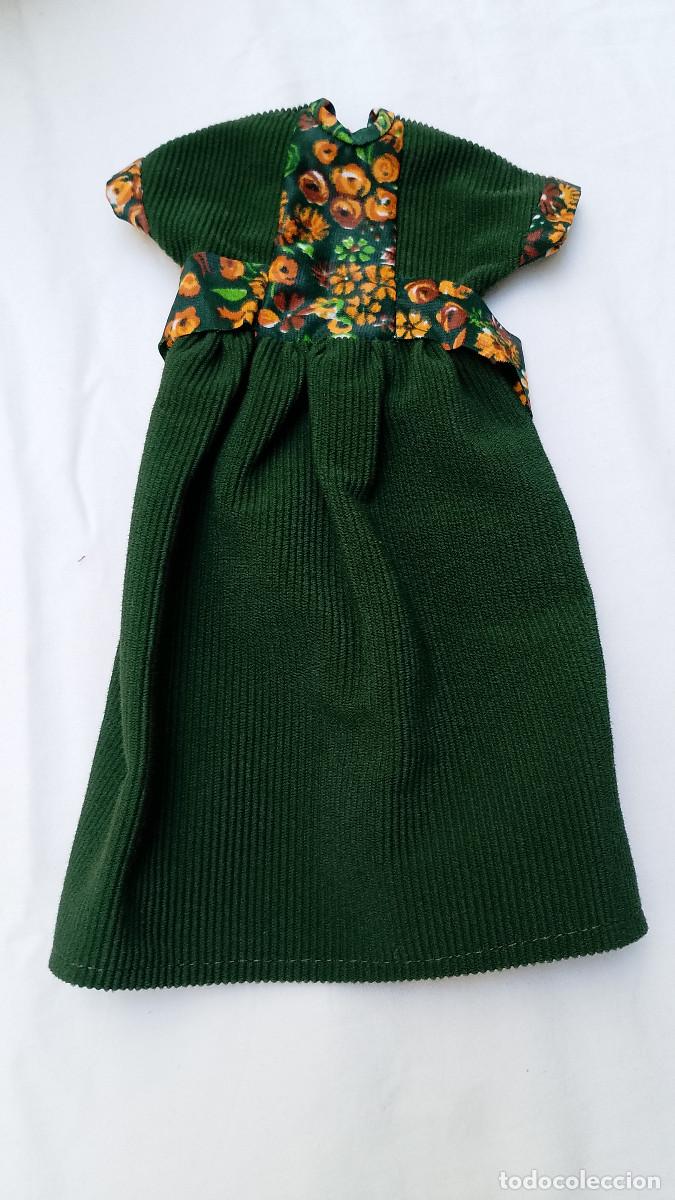 Mu&ntilde;ecas Nancy y Lucas: VESTIDO NANCY FAMOSA ORIGINAL A&Ntilde;OS 70 PANA VERDE