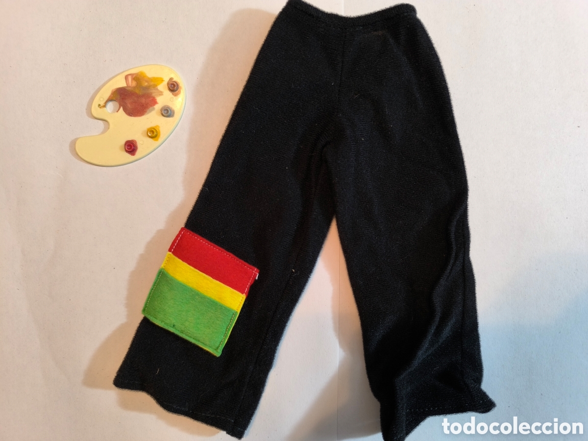 Mu&ntilde;ecas Nancy y Lucas: Pantalones de Pintora Nancy + Paleta