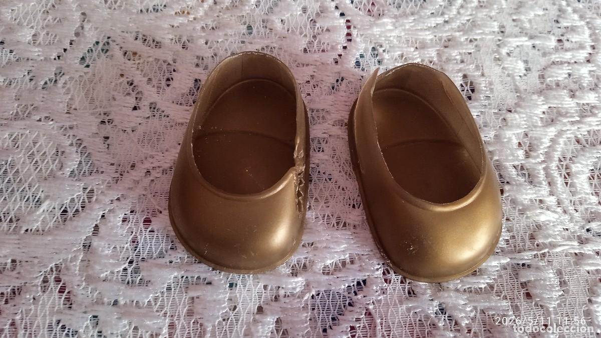 Bonecas Nancy e Lucas: ZAPATOS DORADOS NANCY CON DEFECTOS-A&Ntilde;OS 70