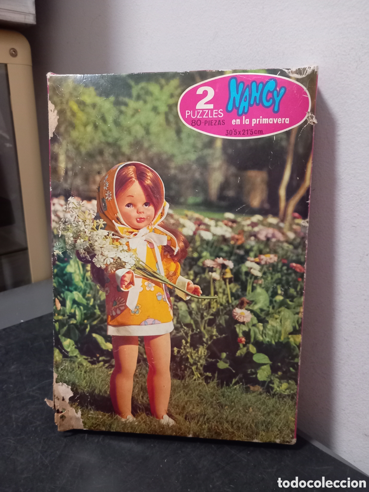 Bonecas Nancy e Lucas: NANCY CAJA CON 2 PUZZLES EN LA PRIMAVERA COMPLETO Y ORIGINAL
