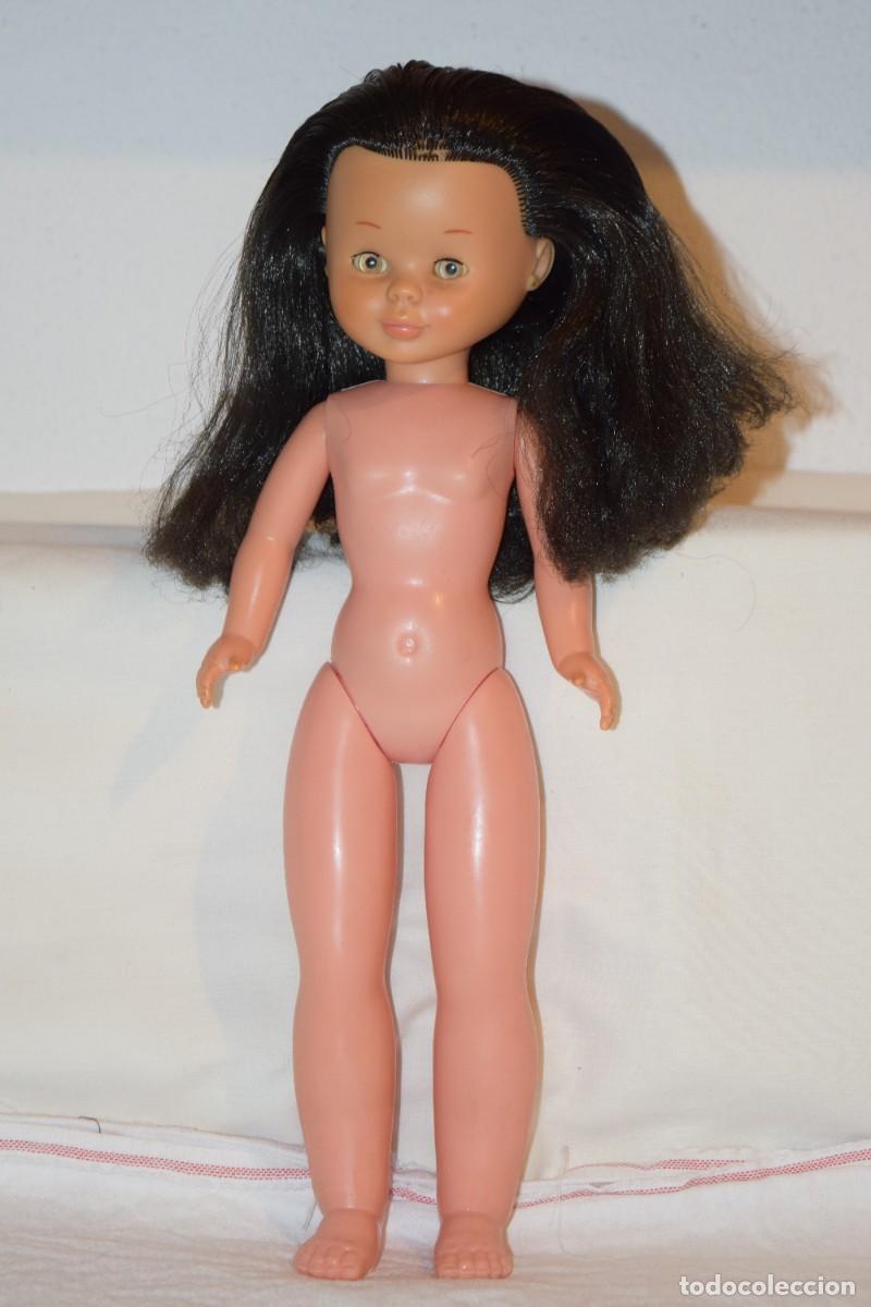 Mu&ntilde;ecas Nancy y Lucas: Nancy, a&ntilde;os 60/70 - Pelo negro, tobillo gordo, ojos marrones margarita, Famosa, Made In Spain &iexcl;Mira!