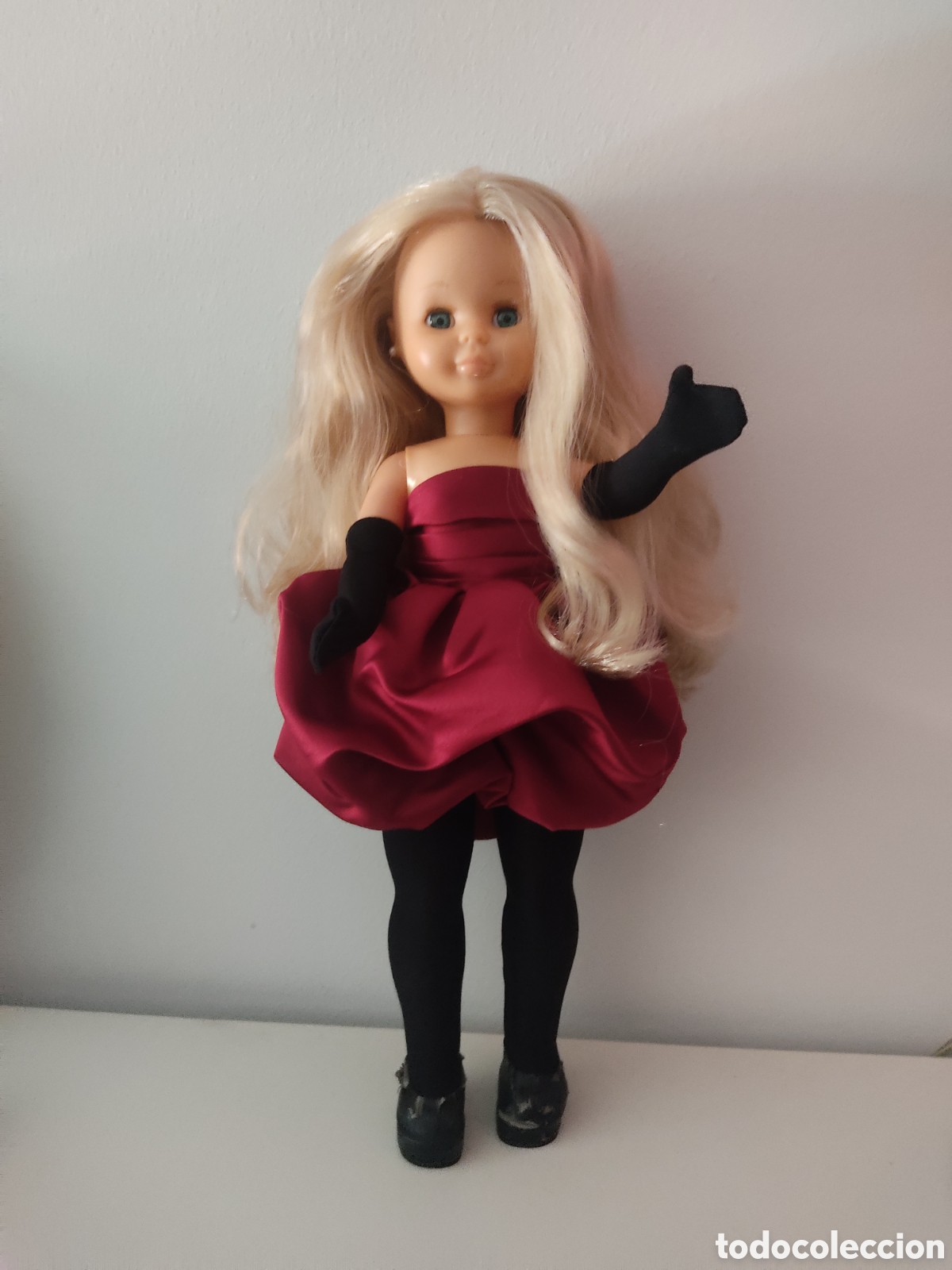 Mu&ntilde;ecas Nancy y Lucas: Mu&ntilde;eca Nancy con vestido de la colecci&oacute;n Grandes Dise&ntilde;adores